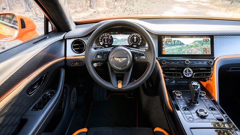 Bentley Flying Spur Speed review - driving position, steering wheel, infotainment