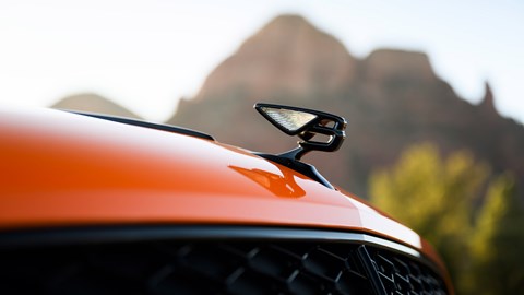 Bentley Flying Spur Speed review - illuminated flying B in gloss black