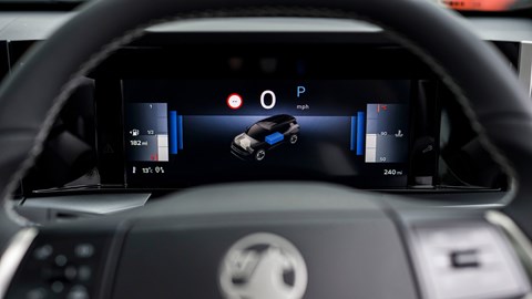 Digital instrument cluster in Vauxhall Frontera Hybrid