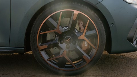 Cupra Leon (2024) review: alloy wheel, copper paint