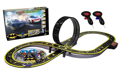 Batman vs Joker Micro Scalextric Car Race Track Set