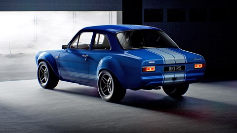 Boreham Motorworks Ford Escort Mk1 RS - rear, blue