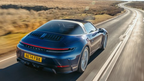 992.2 Porsche 911 Targa 4 GTS rear driving