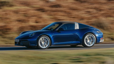 992.2 Porsche 911 Targa 4 GTS profile driving