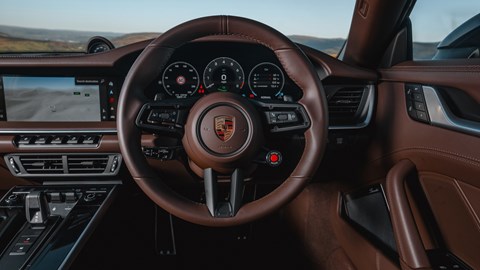 992.2 Porsche 911 Targa 4 GTS driving position
