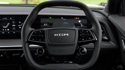 KGM Actyon (2025) review: steering wheel, black trim