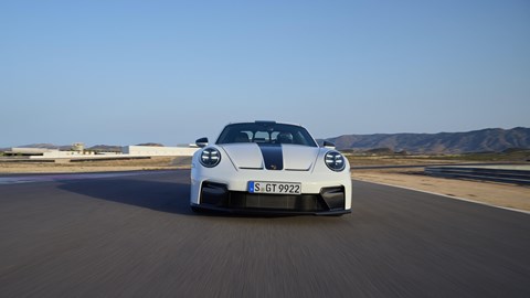 911 GT3 review - front on track