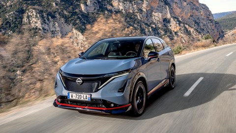 Nissan Ariya Nismo front driving