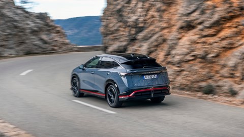 Nissan Ariya Nismo rear driving