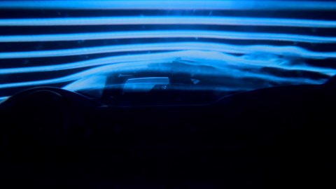 Teaser image showing Ford's Hypercar in a wind tunnel