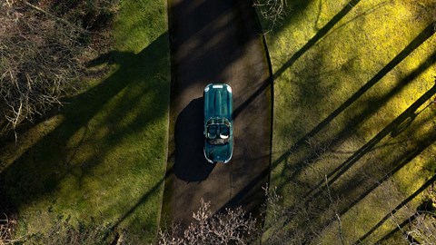 Jaguar E-Type by E-Type UK (2025) review: overhead drone shot