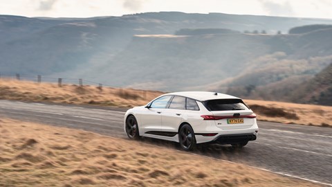 Audi S6 Avant e-Tron rear driving