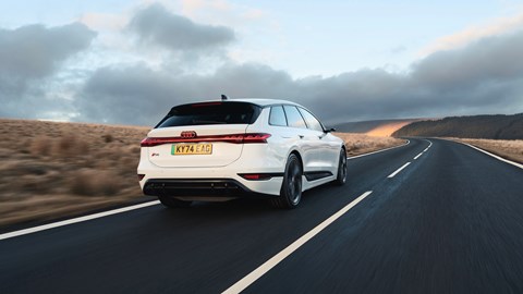 Audi S6 Avant e-Tron rear driving