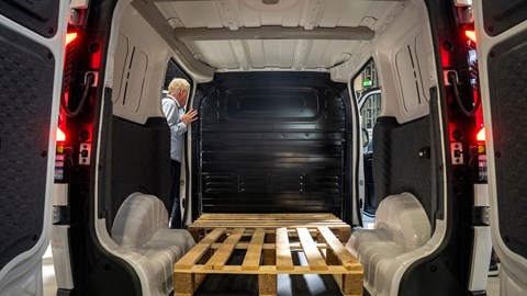 Kia PV5 electric van, CV Show 2025, load space