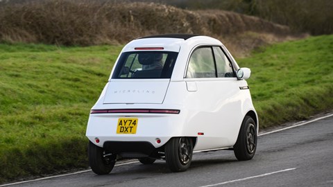 Micro Microlino rear cornering