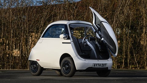 Micro Microlino static front door open