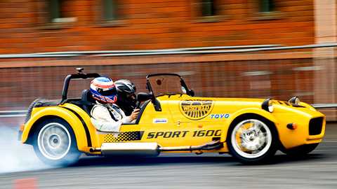 Westfield's Active Drift Experience is a welcome breath of fresh air at the London motor show. Cue sideways action galore