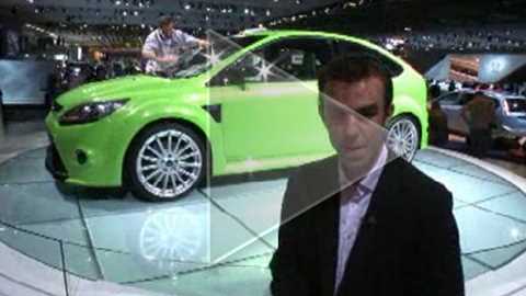 London motor show 2008. See the full CAR video review by CAR associate editor Tim Pollard (above, next to the lime-green Ford Focus RS)