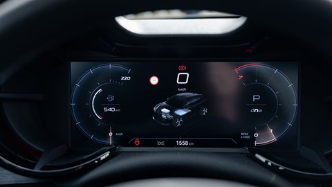 Alfa Romeo Junior Ibrida (2025) review: digital gauge cluster