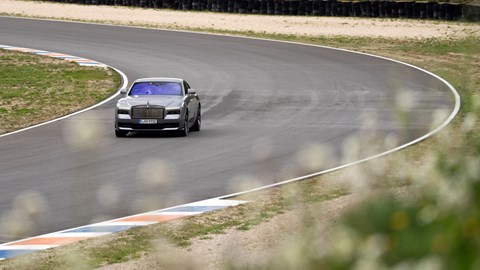 Rolls-Royce Spectre Black Badge - on track