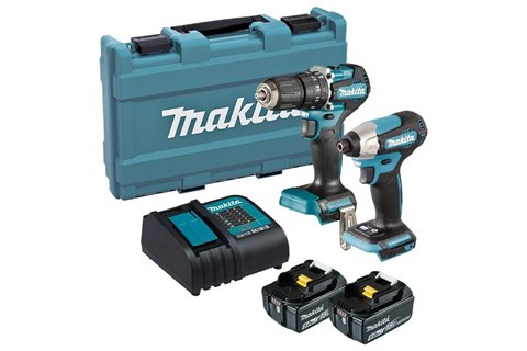 Makita Combo Kit with tools and batteries and case