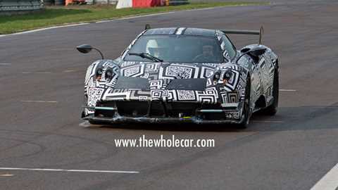 Pagani Huayra BC spy shots