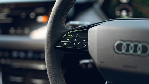 S e-Tron GT - steering wheel close up