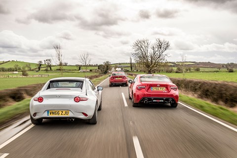 Mazda MX-5 RF vs Toyota GT86 vs BMW 2-series Coupe