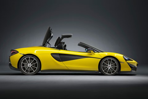 McLaren 570S Spider roof mechanism