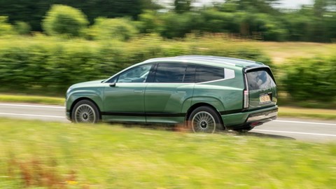 Hyundai Ioniq 9 rear driving