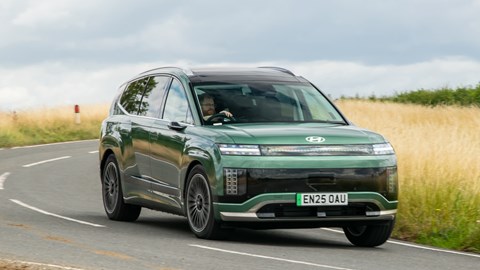 Hyundai Ioniq 9 front cornering