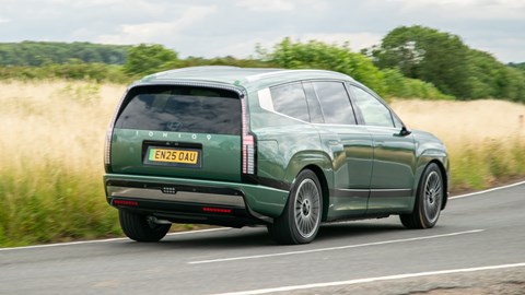 Hyundai Ioniq 9 rear cornering
