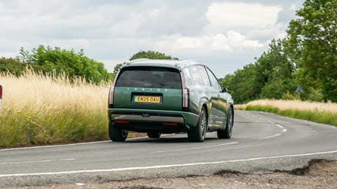 Hyundai Ioniq 9 rear cornering