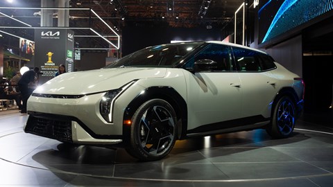 Kia EV4 unveiled for the American market at the New York International Auto Show