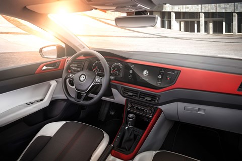 Colours galore: the cabin of new 2018 VW Polo Beats