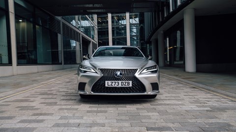 Lexus LS front shot in daylight