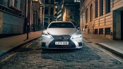 Lexus LS at night