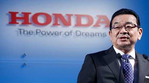 Honda president and CEO Takahiro Hachigo