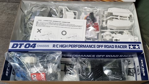 Tamiya DT-04 Fighter Nxgen inside box