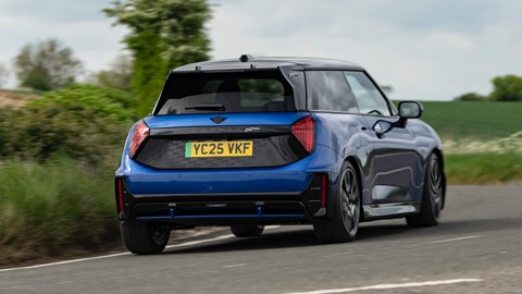 Mini Cooper JCW Electric rear cornering