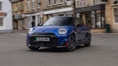 Mini Cooper JCW Electric front cornering