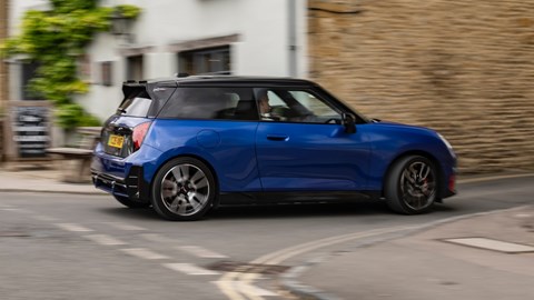Mini Cooper JCW Electric rear cornering