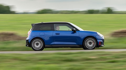 Mini Cooper JCW Electric profile driving
