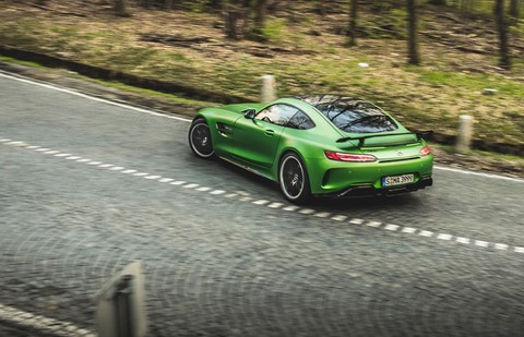 AMG GT R oversteer: it'll slide and drift all day long