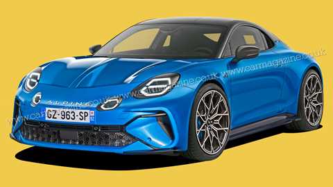 CAR's vision of how the electric Alpine A110 will look, illustrated by Andrei Avarvarii