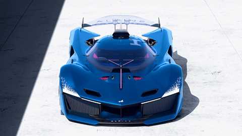 Alpine Alpenglow: front static, blue paint