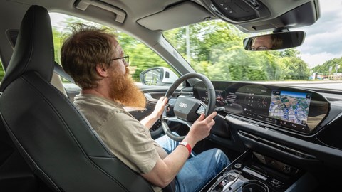 Audi A5 e-hybrid Alan Taylor-Jones driving
