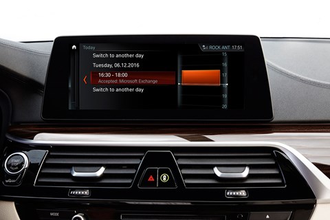 BMW Connected+ works with Microsoft Exchange to let your calendar be accessible in-car
