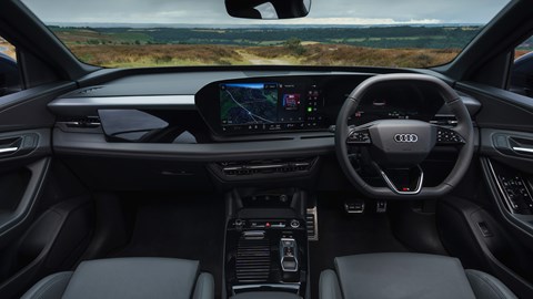 Audi Q6 e-Tron Sportback dashboard with infotainment
