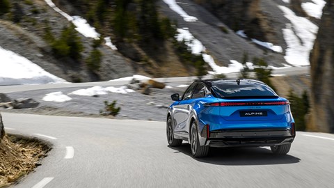 Alpine torque vectoring tech: A390 rear three quarter cornering